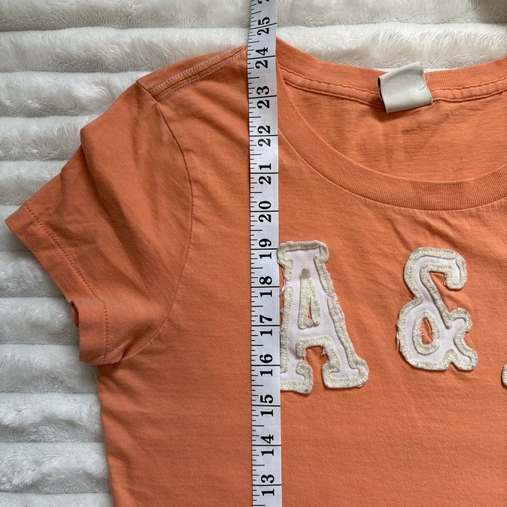 Abercrombie & Fitch Vintage Y2K Cotton Logo Short Sleeve Tee Womens Large - Picture 6 of 6